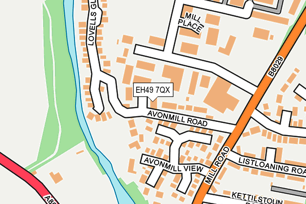 EH49 7QX map - OS OpenMap – Local (Ordnance Survey) EH49 7QX map - OS OpenMap – Local (Ordnance Survey)