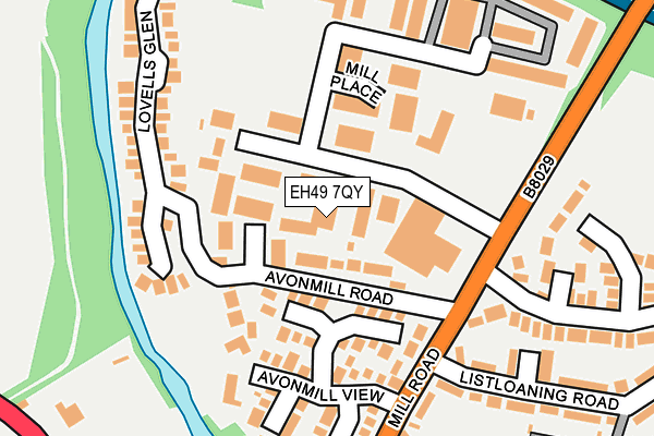 EH49 7QY map - OS OpenMap – Local (Ordnance Survey) EH49 7QY map - OS OpenMap – Local (Ordnance Survey)