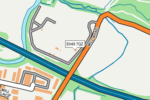 EH49 7QZ map - OS OpenMap – Local (Ordnance Survey) EH49 7QZ map - OS OpenMap – Local (Ordnance Survey)