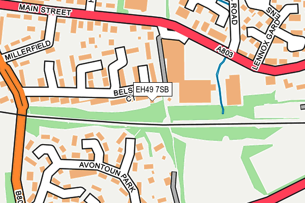 EH49 7SB map - OS OpenMap – Local (Ordnance Survey) EH49 7SB map - OS OpenMap – Local (Ordnance Survey)
