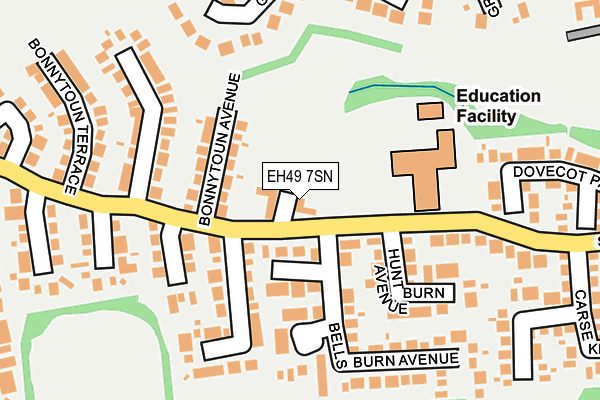 EH49 7SN map - OS OpenMap – Local (Ordnance Survey) EH49 7SN map - OS OpenMap – Local (Ordnance Survey)