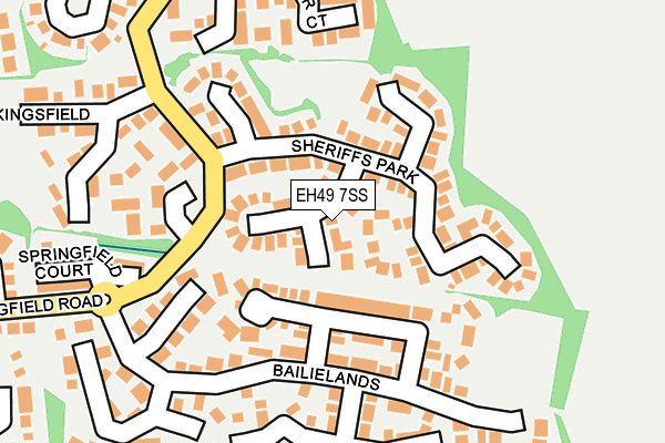 EH49 7SS map - OS OpenMap – Local (Ordnance Survey) EH49 7SS map - OS OpenMap – Local (Ordnance Survey)