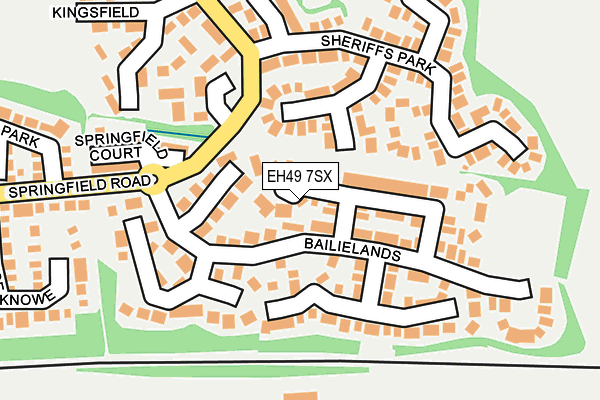 EH49 7SX map - OS OpenMap – Local (Ordnance Survey) EH49 7SX map - OS OpenMap – Local (Ordnance Survey)