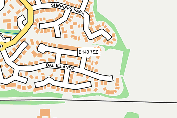 EH49 7SZ map - OS OpenMap – Local (Ordnance Survey) EH49 7SZ map - OS OpenMap – Local (Ordnance Survey)