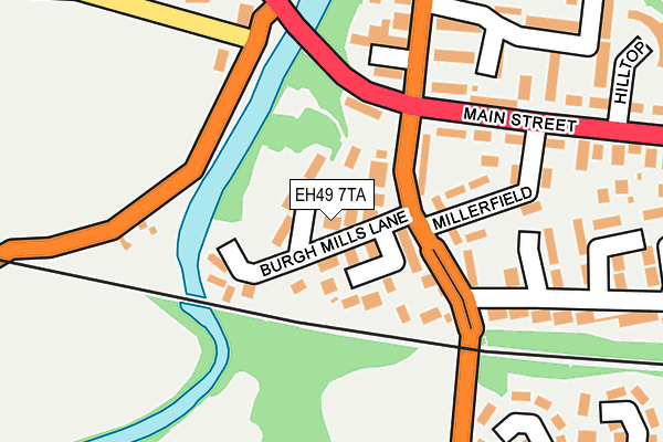 EH49 7TA map - OS OpenMap – Local (Ordnance Survey) EH49 7TA map - OS OpenMap – Local (Ordnance Survey)