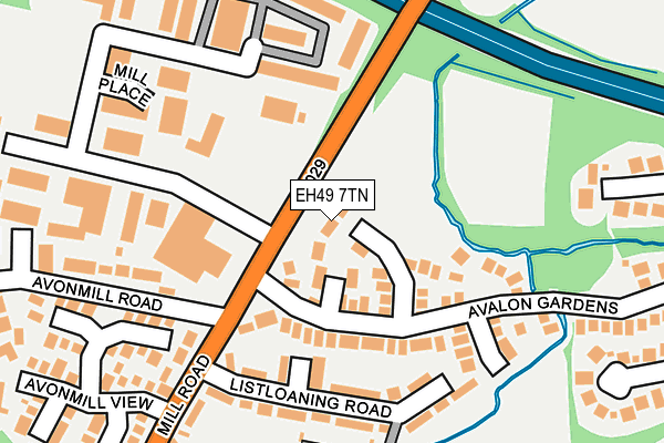 EH49 7TN map - OS OpenMap – Local (Ordnance Survey) EH49 7TN map - OS OpenMap – Local (Ordnance Survey)