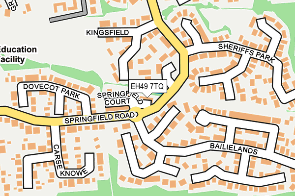 EH49 7TQ map - OS OpenMap – Local (Ordnance Survey) EH49 7TQ map - OS OpenMap – Local (Ordnance Survey)