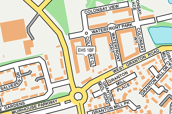 EH5 1BF map - OS OpenMap – Local (Ordnance Survey) EH5 1BF map - OS OpenMap – Local (Ordnance Survey)