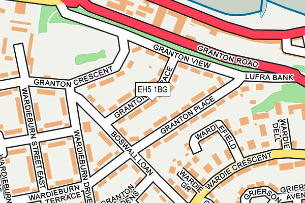 EH5 1BG map - OS OpenMap – Local (Ordnance Survey) EH5 1BG map - OS OpenMap – Local (Ordnance Survey)