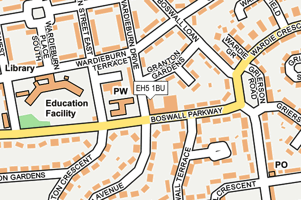 EH5 1BU map - OS OpenMap – Local (Ordnance Survey) EH5 1BU map - OS OpenMap – Local (Ordnance Survey)