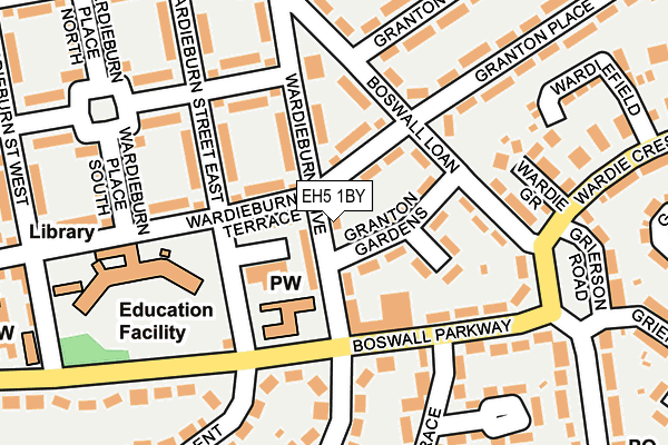 EH5 1BY map - OS OpenMap – Local (Ordnance Survey) EH5 1BY map - OS OpenMap – Local (Ordnance Survey)