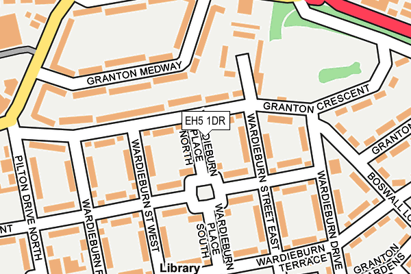 EH5 1DR map - OS OpenMap – Local (Ordnance Survey) EH5 1DR map - OS OpenMap – Local (Ordnance Survey)