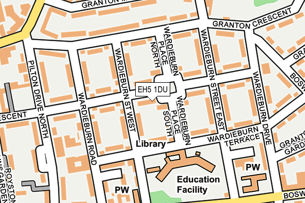 EH5 1DU map - OS OpenMap – Local (Ordnance Survey) EH5 1DU map - OS OpenMap – Local (Ordnance Survey)