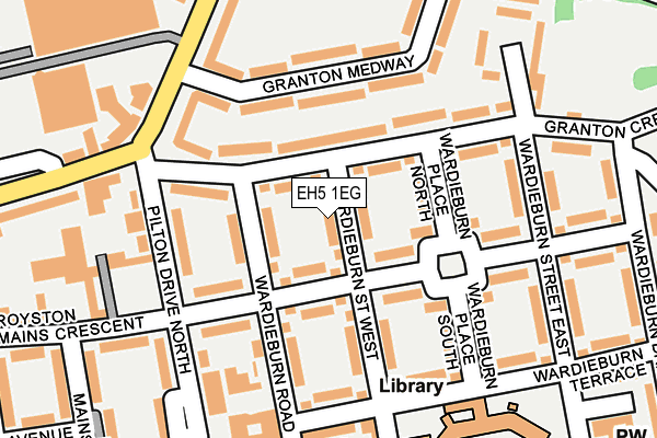 EH5 1EG map - OS OpenMap – Local (Ordnance Survey) EH5 1EG map - OS OpenMap – Local (Ordnance Survey)