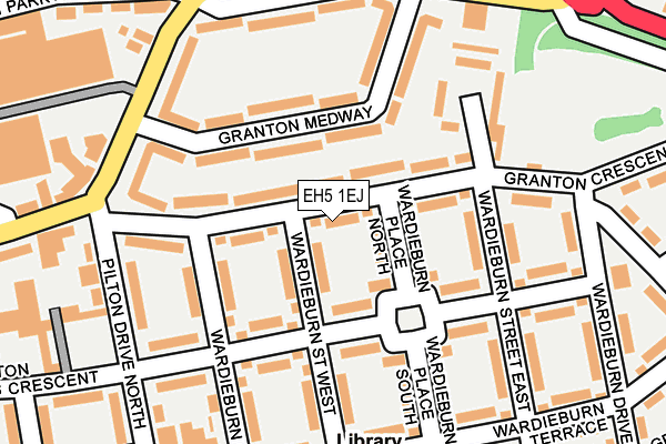 EH5 1EJ map - OS OpenMap – Local (Ordnance Survey) EH5 1EJ map - OS OpenMap – Local (Ordnance Survey)