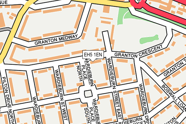 EH5 1EN map - OS OpenMap – Local (Ordnance Survey) EH5 1EN map - OS OpenMap – Local (Ordnance Survey)