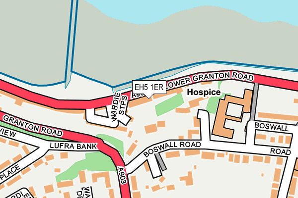 EH5 1ER map - OS OpenMap – Local (Ordnance Survey) EH5 1ER map - OS OpenMap – Local (Ordnance Survey)