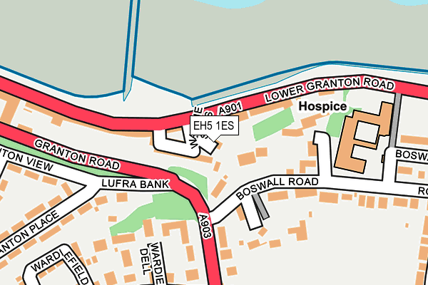 EH5 1ES map - OS OpenMap – Local (Ordnance Survey) EH5 1ES map - OS OpenMap – Local (Ordnance Survey)