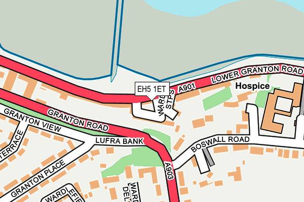 EH5 1ET map - OS OpenMap – Local (Ordnance Survey) EH5 1ET map - OS OpenMap – Local (Ordnance Survey)