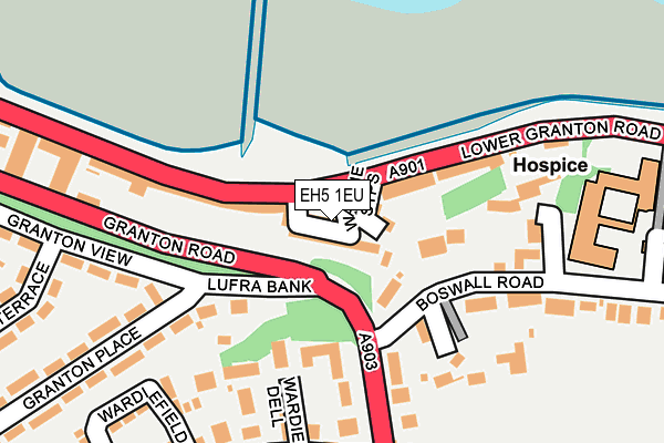 EH5 1EU map - OS OpenMap – Local (Ordnance Survey) EH5 1EU map - OS OpenMap – Local (Ordnance Survey)