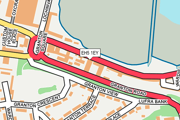 EH5 1EY map - OS OpenMap – Local (Ordnance Survey) EH5 1EY map - OS OpenMap – Local (Ordnance Survey)