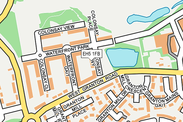 EH5 1FB map - OS OpenMap – Local (Ordnance Survey) EH5 1FB map - OS OpenMap – Local (Ordnance Survey)