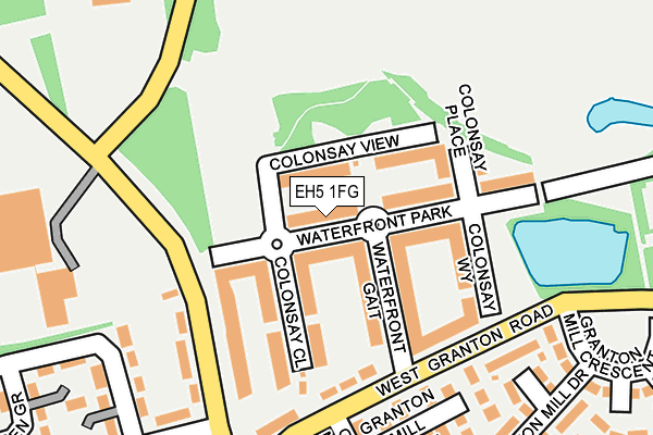 EH5 1FG map - OS OpenMap – Local (Ordnance Survey) EH5 1FG map - OS OpenMap – Local (Ordnance Survey)