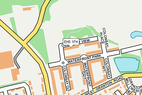 EH5 1FH map - OS OpenMap – Local (Ordnance Survey) EH5 1FH map - OS OpenMap – Local (Ordnance Survey)