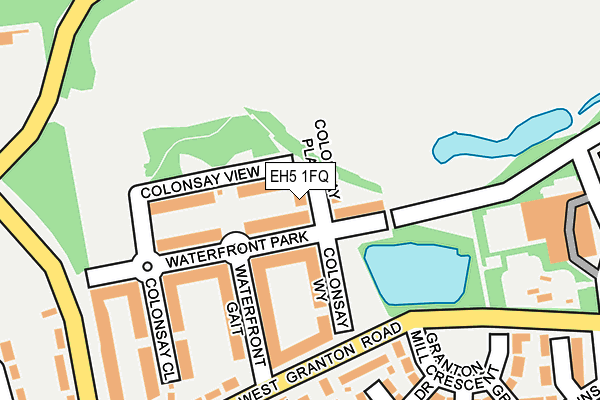 EH5 1FQ map - OS OpenMap – Local (Ordnance Survey) EH5 1FQ map - OS OpenMap – Local (Ordnance Survey)