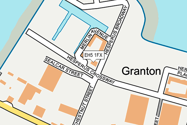 EH5 1FX map - OS OpenMap – Local (Ordnance Survey) EH5 1FX map - OS OpenMap – Local (Ordnance Survey)