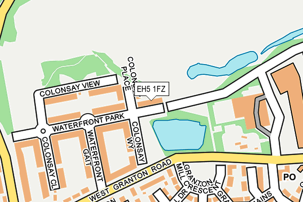 EH5 1FZ map - OS OpenMap – Local (Ordnance Survey) EH5 1FZ map - OS OpenMap – Local (Ordnance Survey)