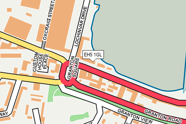 EH5 1GL map - OS OpenMap – Local (Ordnance Survey) EH5 1GL map - OS OpenMap – Local (Ordnance Survey)