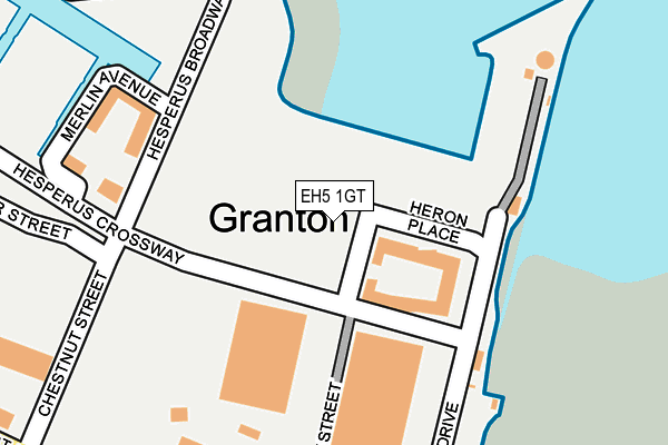 EH5 1GT map - OS OpenMap – Local (Ordnance Survey) EH5 1GT map - OS OpenMap – Local (Ordnance Survey)