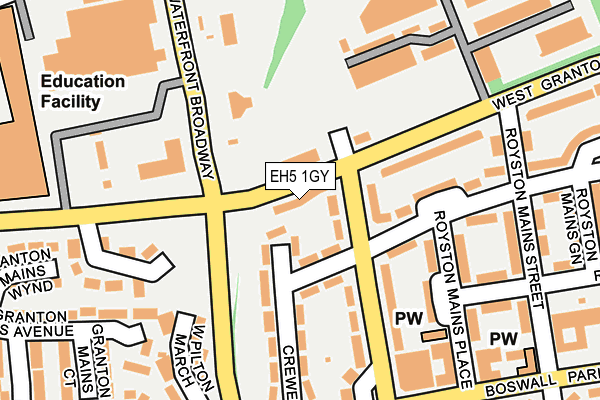 EH5 1GY map - OS OpenMap – Local (Ordnance Survey) EH5 1GY map - OS OpenMap – Local (Ordnance Survey)