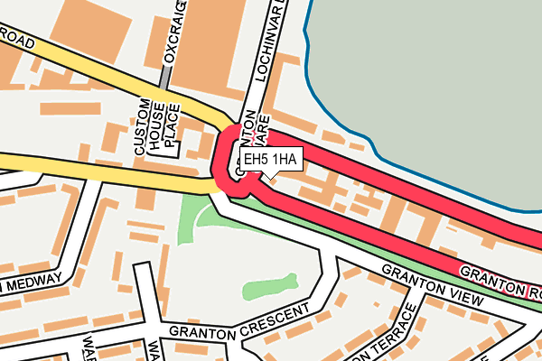 EH5 1HA map - OS OpenMap – Local (Ordnance Survey) EH5 1HA map - OS OpenMap – Local (Ordnance Survey)