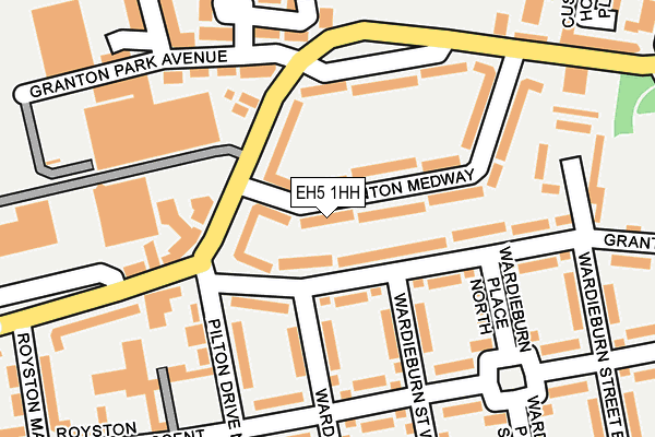 EH5 1HH map - OS OpenMap – Local (Ordnance Survey) EH5 1HH map - OS OpenMap – Local (Ordnance Survey)