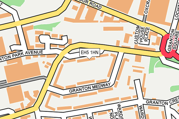 EH5 1HN map - OS OpenMap – Local (Ordnance Survey) EH5 1HN map - OS OpenMap – Local (Ordnance Survey)