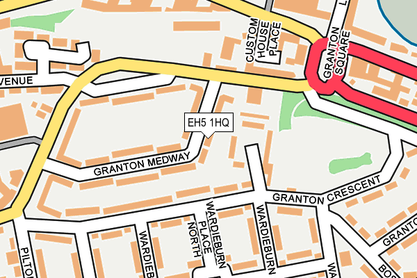 EH5 1HQ map - OS OpenMap – Local (Ordnance Survey) EH5 1HQ map - OS OpenMap – Local (Ordnance Survey)