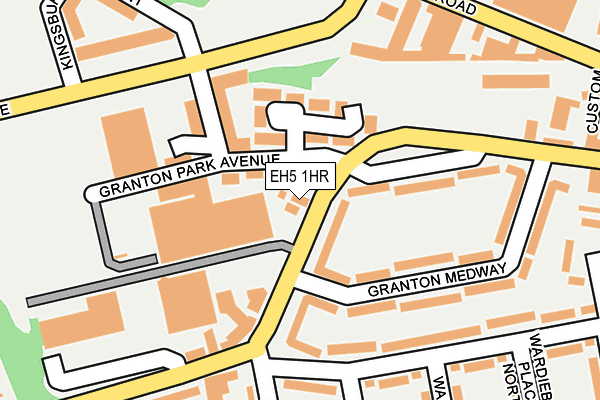 EH5 1HR map - OS OpenMap – Local (Ordnance Survey) EH5 1HR map - OS OpenMap – Local (Ordnance Survey)