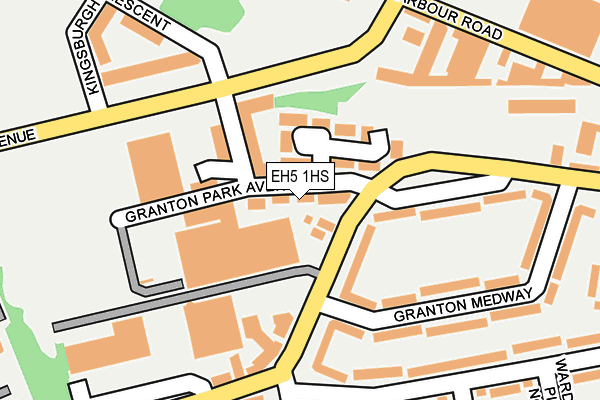 EH5 1HS map - OS OpenMap – Local (Ordnance Survey) EH5 1HS map - OS OpenMap – Local (Ordnance Survey)