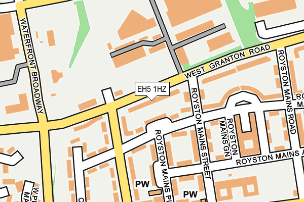 EH5 1HZ map - OS OpenMap – Local (Ordnance Survey) EH5 1HZ map - OS OpenMap – Local (Ordnance Survey)