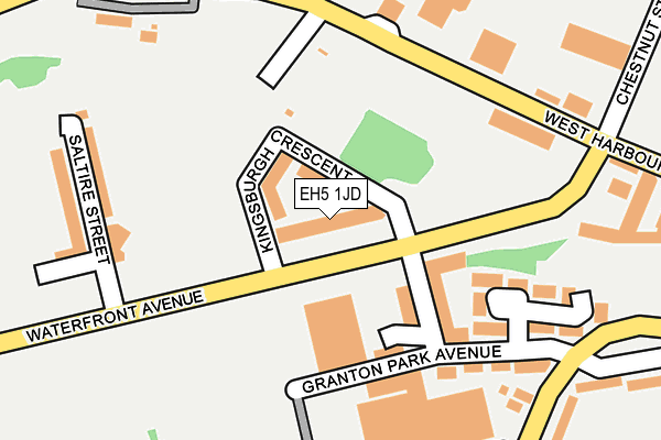EH5 1JD map - OS OpenMap – Local (Ordnance Survey) EH5 1JD map - OS OpenMap – Local (Ordnance Survey)