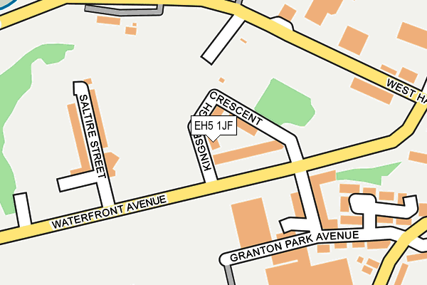 EH5 1JF map - OS OpenMap – Local (Ordnance Survey) EH5 1JF map - OS OpenMap – Local (Ordnance Survey)