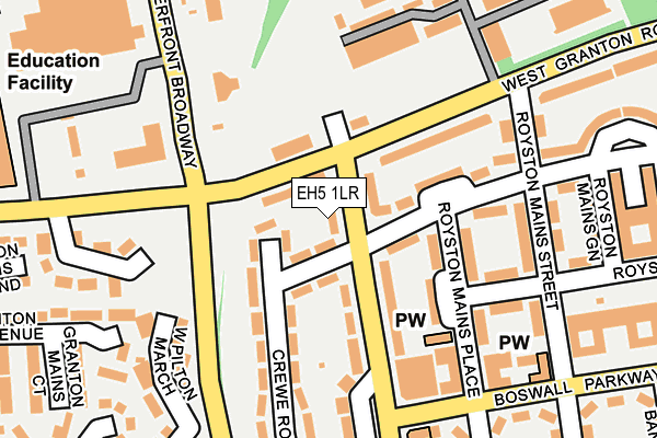 EH5 1LR map - OS OpenMap – Local (Ordnance Survey) EH5 1LR map - OS OpenMap – Local (Ordnance Survey)