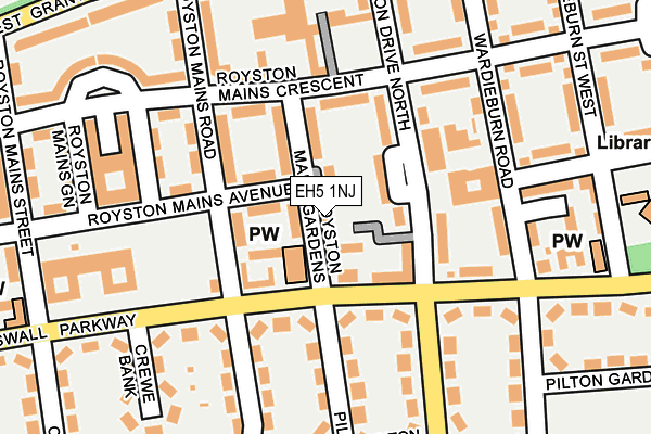 EH5 1NJ map - OS OpenMap – Local (Ordnance Survey) EH5 1NJ map - OS OpenMap – Local (Ordnance Survey)
