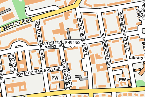 EH5 1NQ map - OS OpenMap – Local (Ordnance Survey) EH5 1NQ map - OS OpenMap – Local (Ordnance Survey)