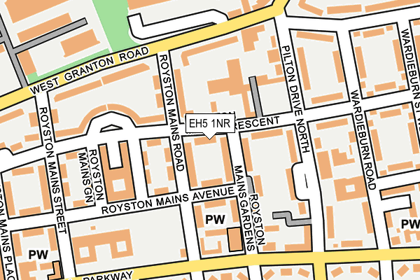 EH5 1NR map - OS OpenMap – Local (Ordnance Survey) EH5 1NR map - OS OpenMap – Local (Ordnance Survey)