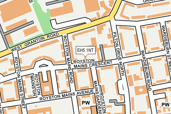 EH5 1NT map - OS OpenMap – Local (Ordnance Survey) EH5 1NT map - OS OpenMap – Local (Ordnance Survey)