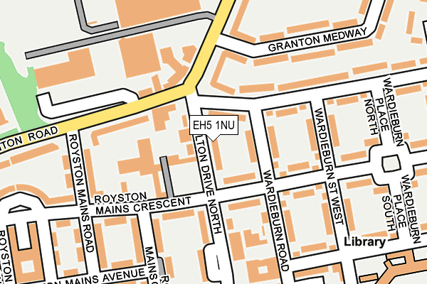 EH5 1NU map - OS OpenMap – Local (Ordnance Survey) EH5 1NU map - OS OpenMap – Local (Ordnance Survey)