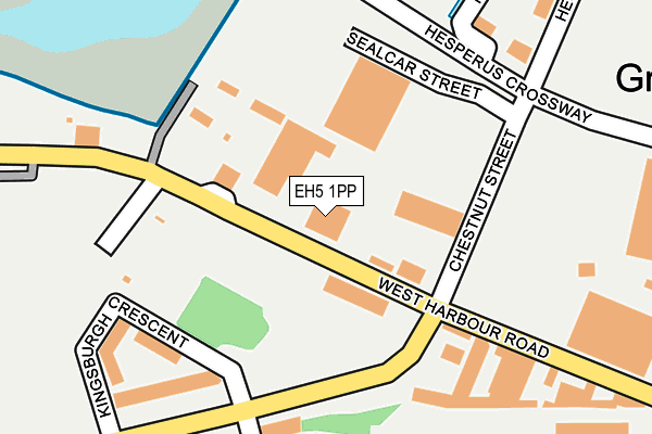 EH5 1PP map - OS OpenMap – Local (Ordnance Survey) EH5 1PP map - OS OpenMap – Local (Ordnance Survey)